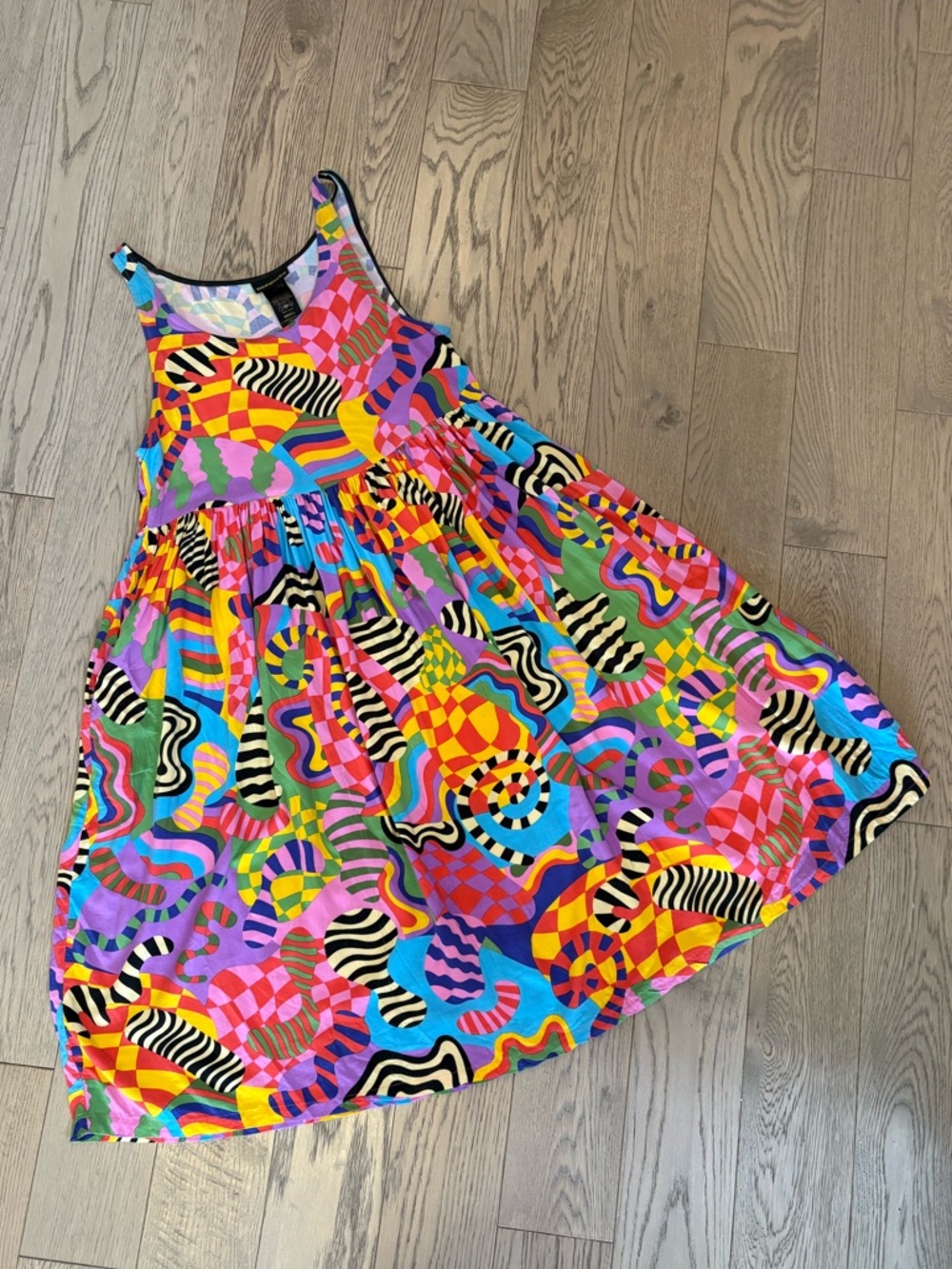 Nooworks Multicolor Geometric Print Dress